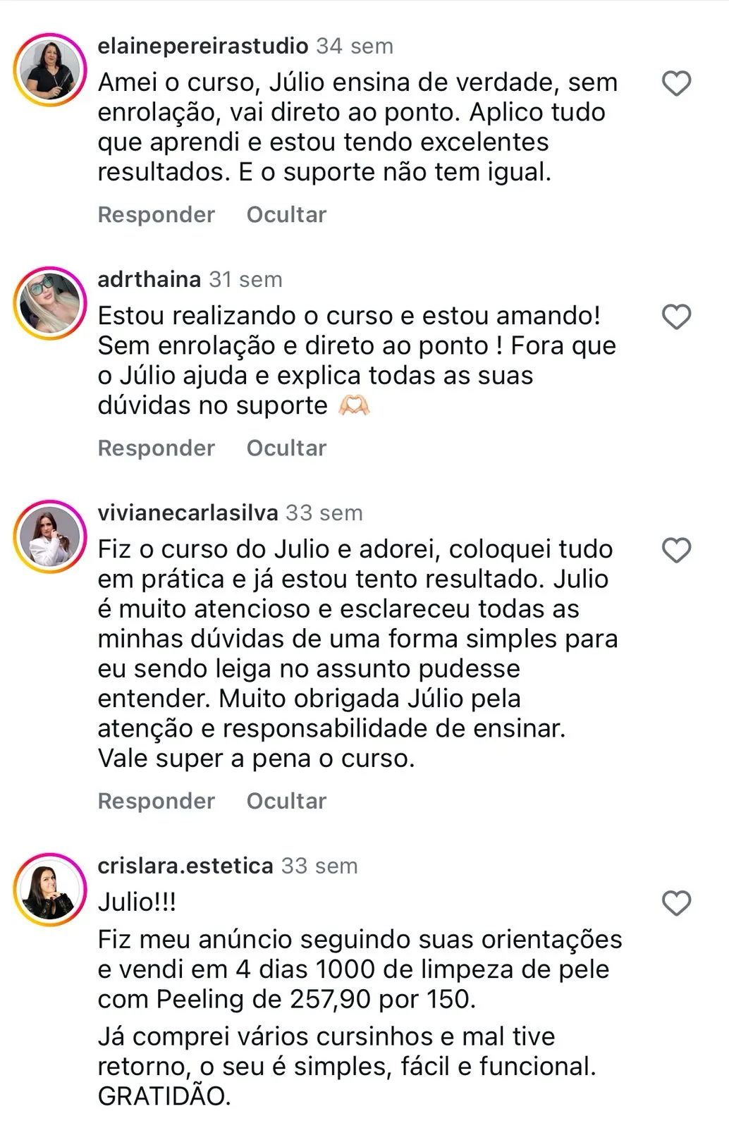 Comentário de aluna 6